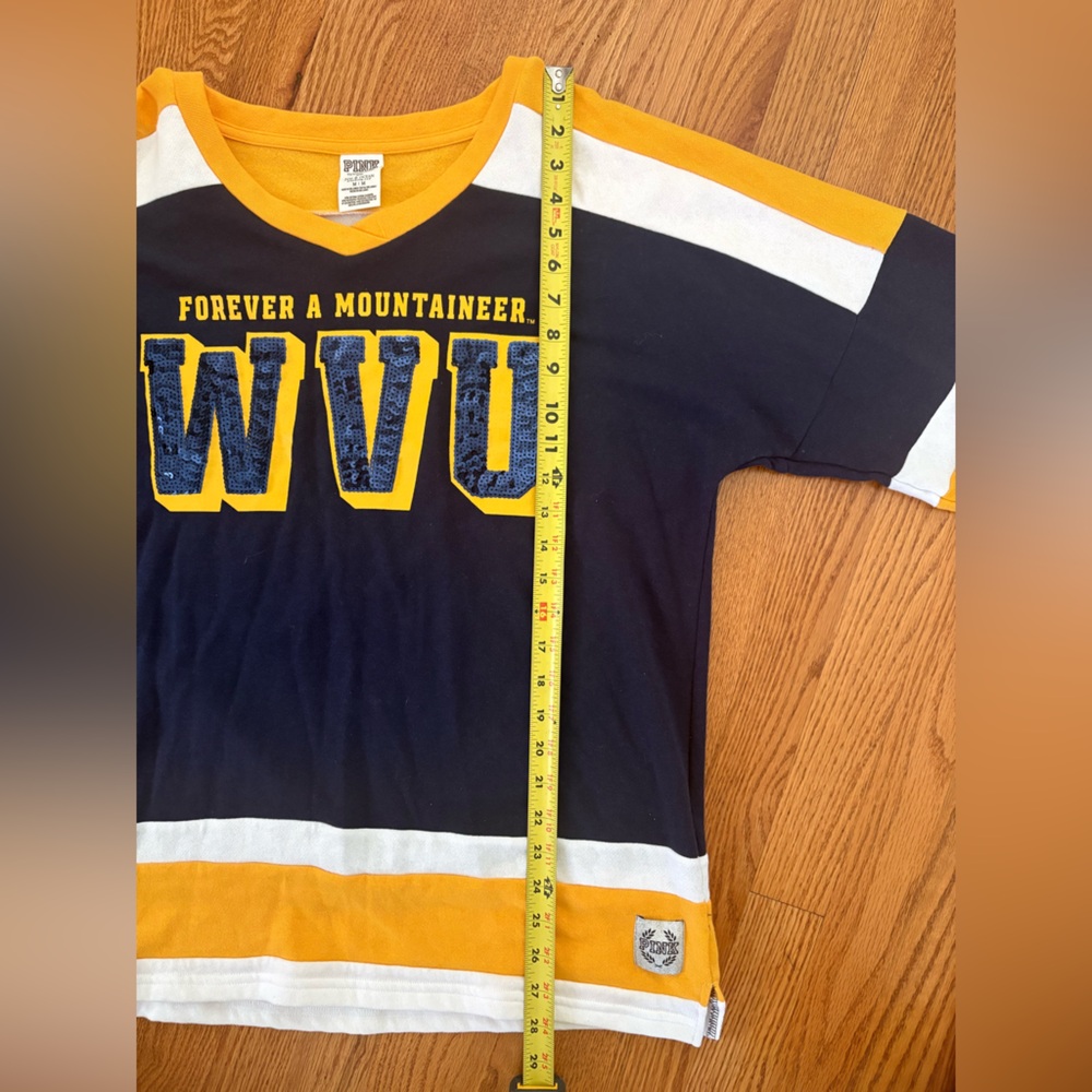 WVU  Navy & Gold Long-Sleeve Rugby Shirt - Picture 7 of 7